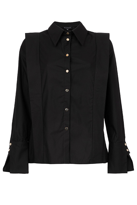 Košulja sa asimetričnim detaljem i dugmadima Tiffany Production