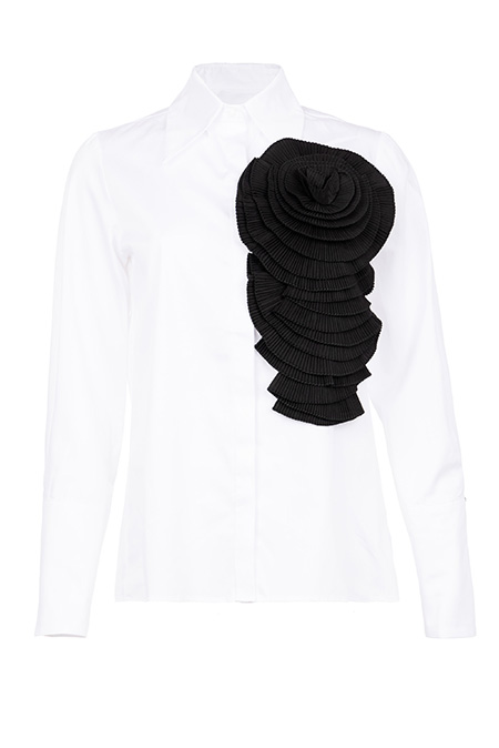 Ženska košulja sa cvetnim detaljem Tiffany Production