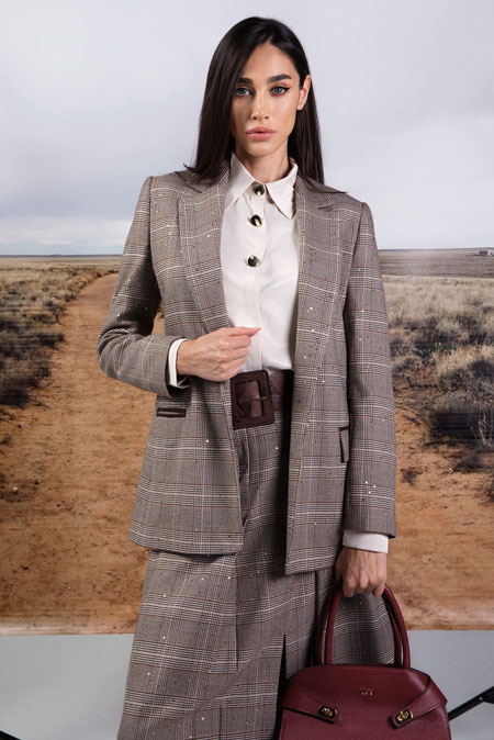 Tiffany Production Ženska košulja dugih rukava sa ukrasnim dugmićima