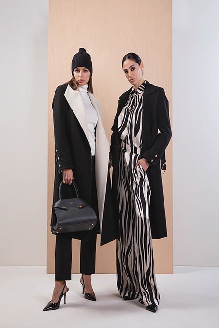 Ženska košulja u dezenu sa zvonastim rukavima Tiffany Production