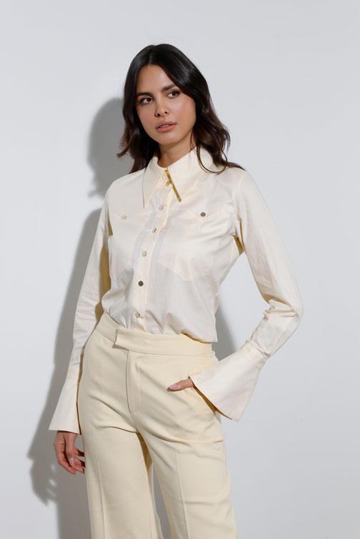 Košulja sa zvonastim manžetnama Tiffany Production