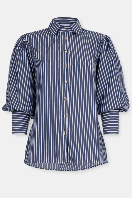 Tiffany Production Prugasta košulja sa puf rukavima