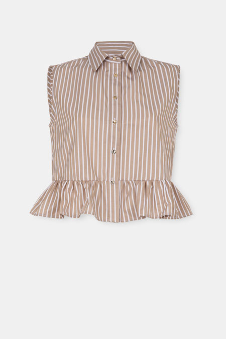 Tiffany Production Prugasta košulja bez rukava