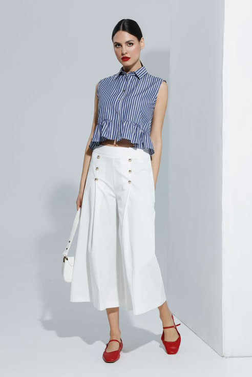 Prugasta košulja bez rukava Tiffany Production