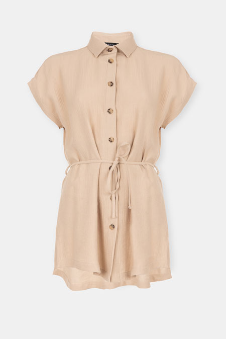 Tiffany Production Košulja kratkih rukava sa vezivanjem u struku