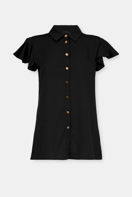 Košulja sa kratkim lepršavim rukavima Tiffany Production
