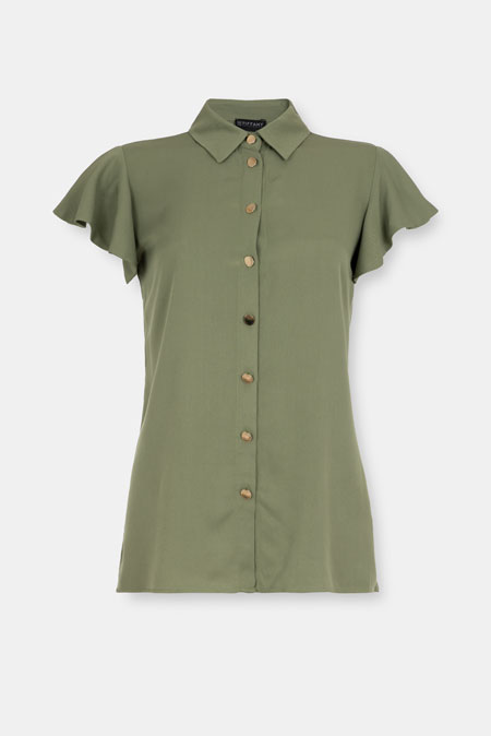 Košulja sa kratkim lepršavim rukavima Tiffany Production