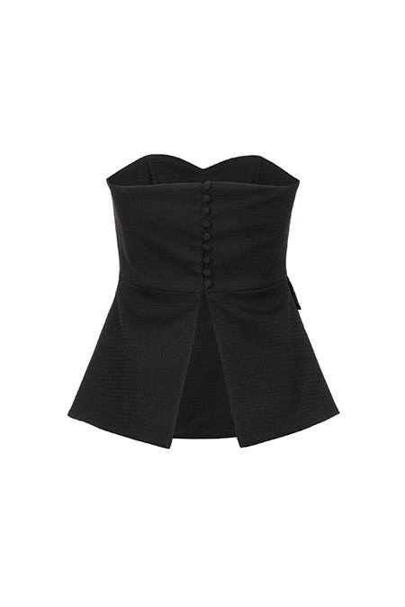 Ženski top bez rukava sa srcolikim izrezom u karo dezenu Tiffany Production