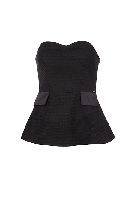 Ženski top bez rukava sa srcolikim izrezom u karo dezenu Tiffany Production