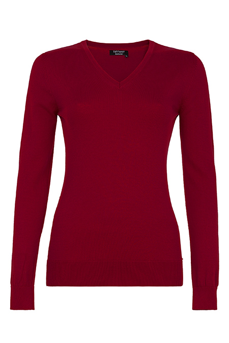 Tiffany Production Ženski bazni džemper dugih rukava sa V izrezom