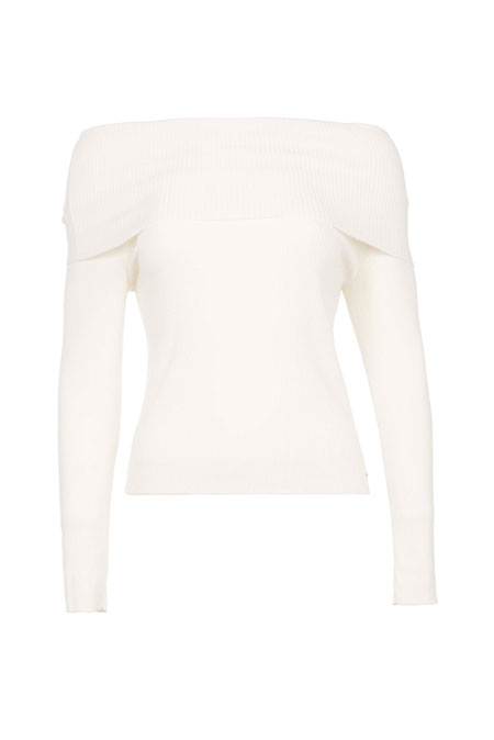 Ženski džemper dugih rukava sa spuštenim ramenima Tiffany Production