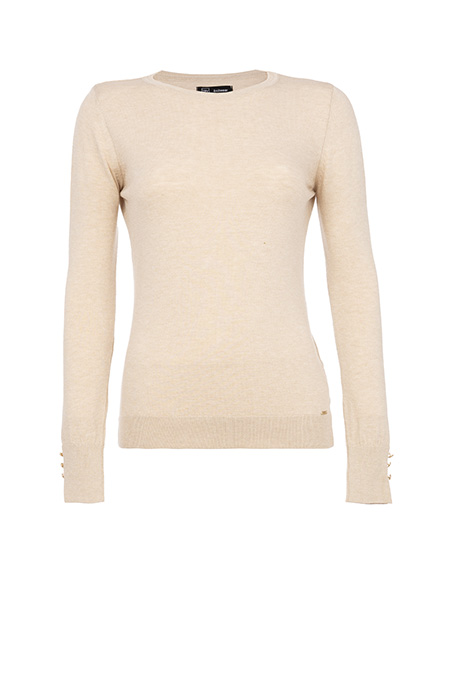 Ženski džemper dugih rukava sa ukrasnim dugmićima Tiffany Production