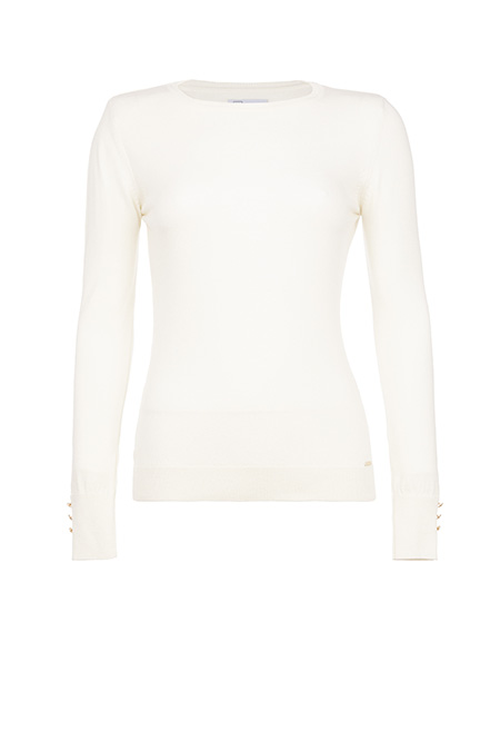 Ženski džemper dugih rukava sa ukrasnim dugmićima Tiffany Production