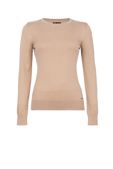 Ženski bazni džemper dugih rukava od 100% pamuka Tiffany Production