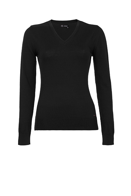 Tiffany Production Ženski bazni džemper dugih rukava sa V-izrezom od 100% pamuka