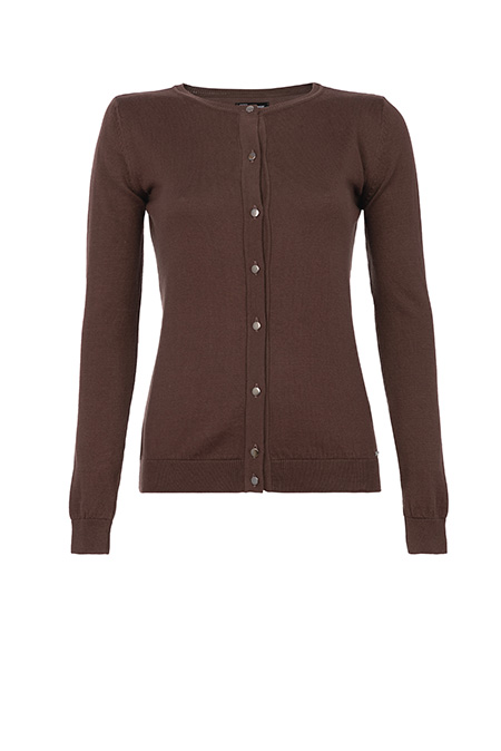 Tiffany Production Ženski bazni džemper dugih rukava od 100% pamuka sa dugmićima