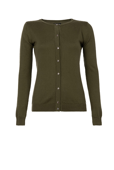 Ženski bazni džemper dugih rukava od 100% pamuka sa dugmićima Tiffany Production