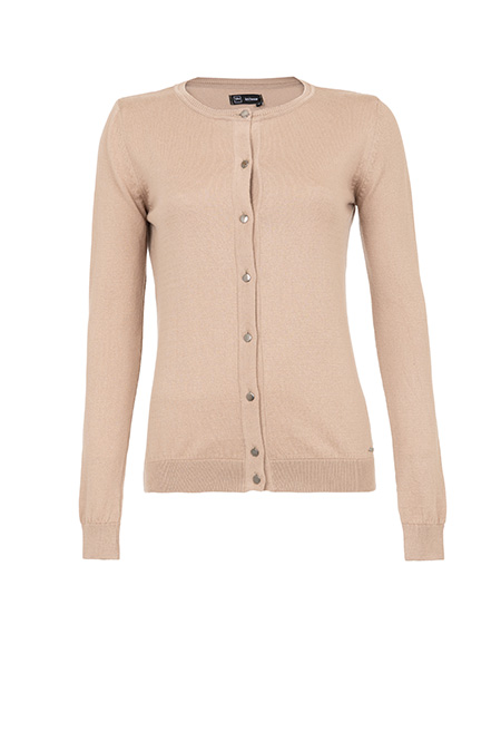 Ženski bazni džemper dugih rukava od 100% pamuka sa dugmićima Tiffany Production