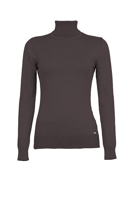 Bazna ženska rolka dugih rukava sa rebrastom porubom Tiffany Production