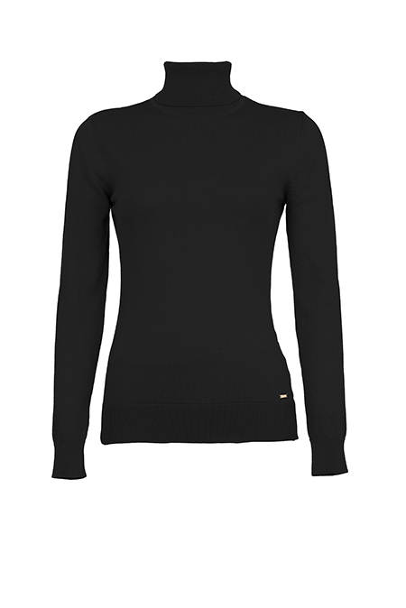 Bazna ženska rolka dugih rukava sa rebrastom porubom Tiffany Production