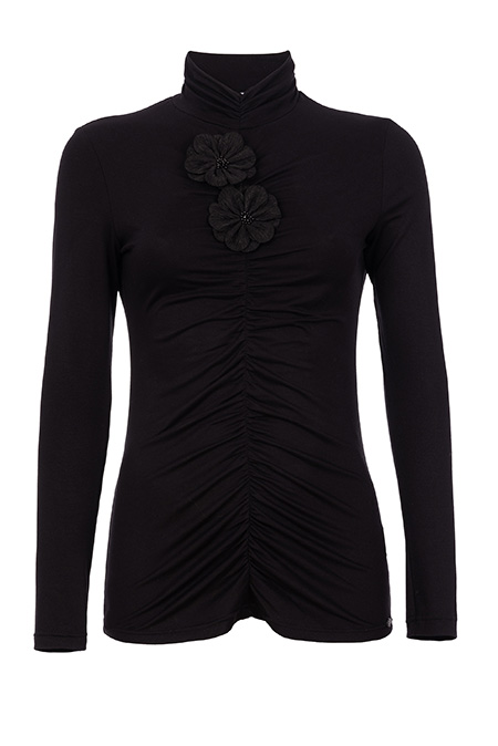 Tiffany Production Ženska rolka sa cvetnim ukrasima i naborima