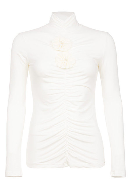 Ženska rolka sa cvetnim ukrasima i naborima Tiffany Production