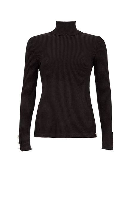 Rebrasta ženska rolka sa dugmićima na rukavima Tiffany Production