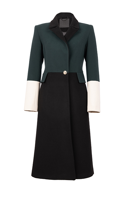 Tiffany Production Ženski kontrastni kaput dugih rukava