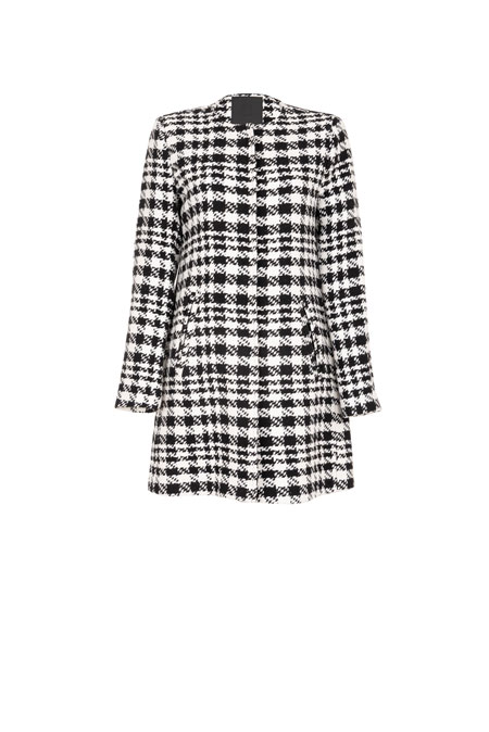 Tiffany Production Ženski kaput sa džepovima i metalnim dugmićima