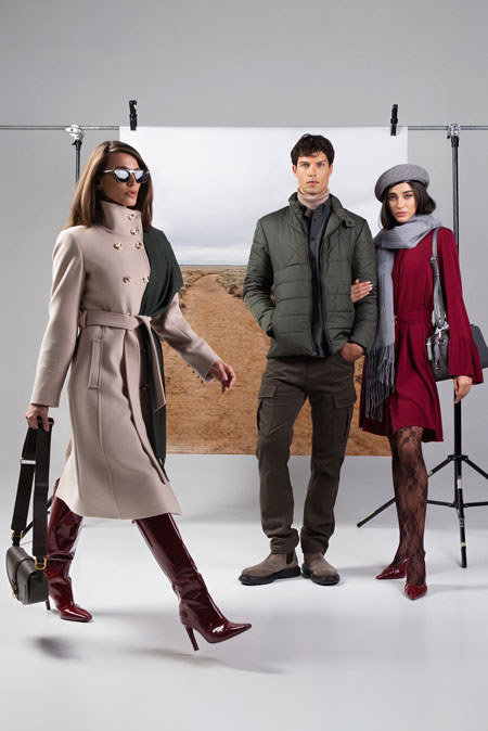 Ženski kaput sa visokom kragnom i kaišem Tiffany Production