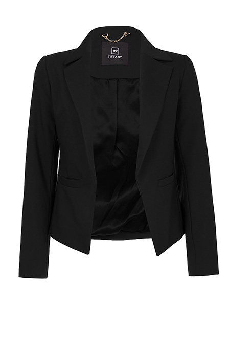 Ženski kratki sako bez kopčanja sa kragnom i reverima Tiffany Production