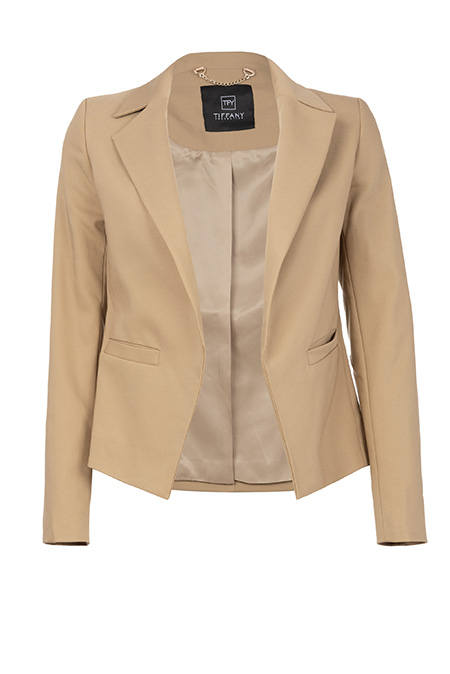 Ženski kratki sako bez kopčanja sa kragnom i reverima Tiffany Production