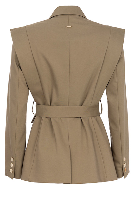Ženski sako sa kaišem i asimetričnim detaljem Tiffany Production