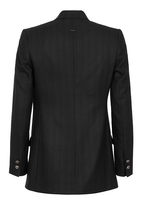 Ženski prugasti sako sa dugim rukavima i sjajnim efektom Tiffany Production