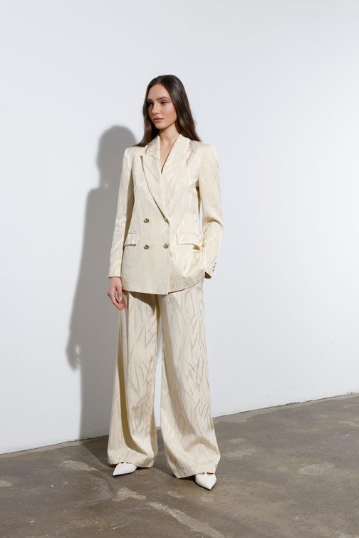 Zlatni sako na dvoredno kopčanje Tiffany Production