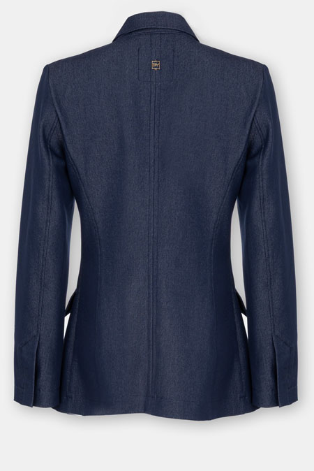 Teget sako sa dvorednim kopčanjem Tiffany Production