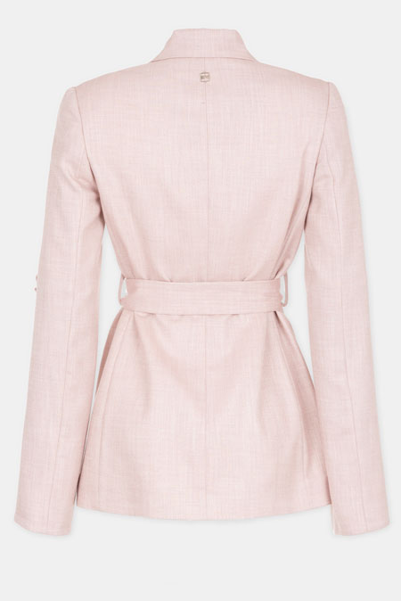 Elegantni sako sa vezivanjem u struku Tiffany Production