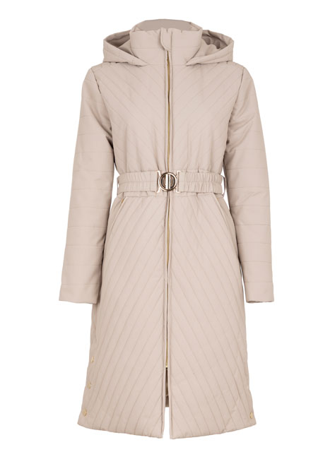 Tiffany Production Prošivena jakna sa kapuljačom i kaišem