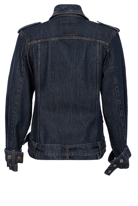 Ženska teksas jakna sa rajsferšlusom i kragnom Tiffany Production