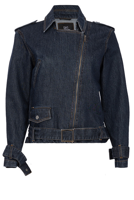 Ženska teksas jakna sa rajsferšlusom i kragnom Tiffany Production