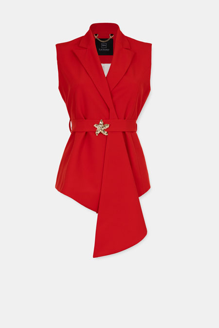 Elegantni prsluk sa pojasom Tiffany Production