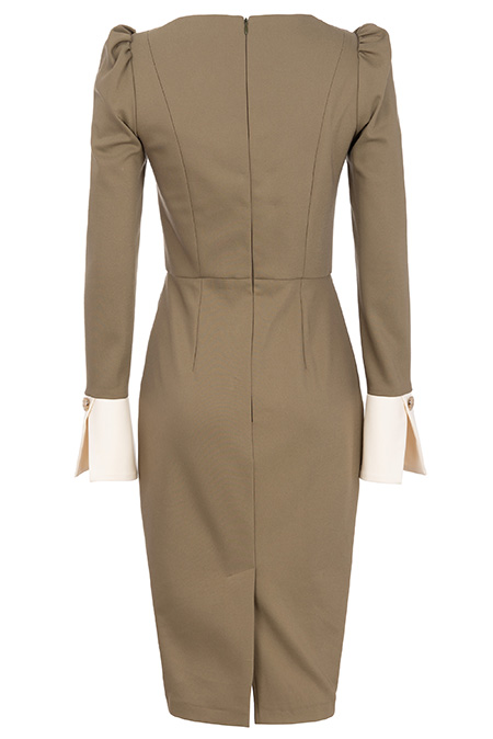 Ženska midi haljina sa zvonastim rukavima Tiffany Production