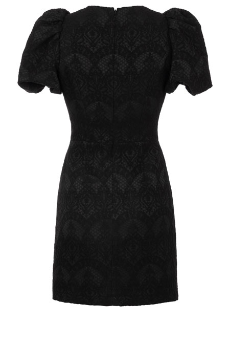 Elegantna mini haljina sa puf ramenima Tiffany Production