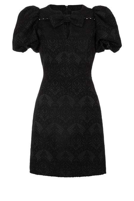 Elegantna mini haljina sa puf ramenima Tiffany Production