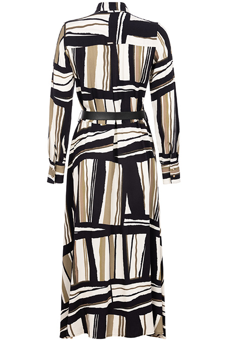 Midi haljina u dezenu sa kaišem Tiffany Production