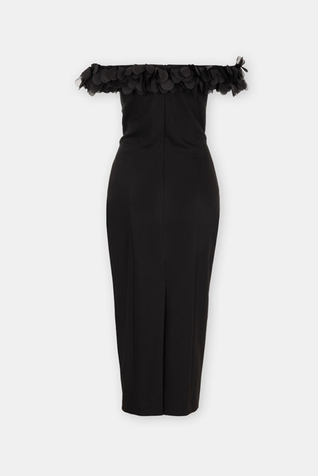 Elegantna haljina sa cvetnim detaljima Tiffany Production