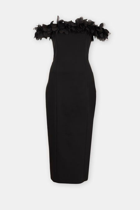 Elegantna haljina sa cvetnim detaljima Tiffany Production