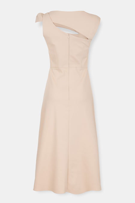 Midi haljina sa asimetričnim izrezom Tiffany Production