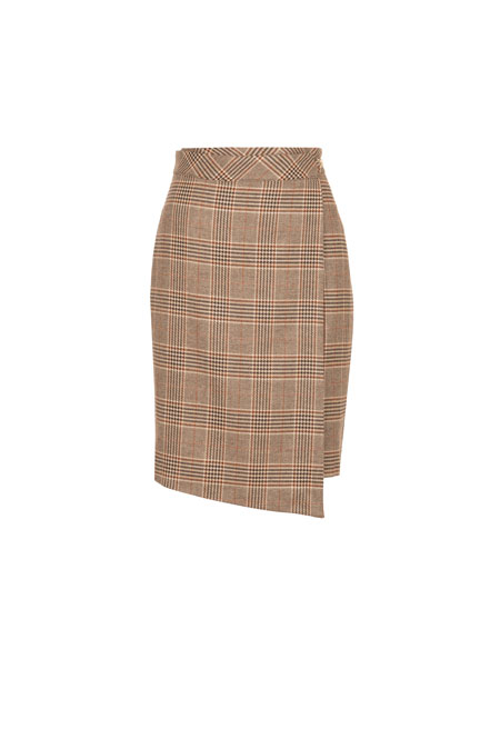 Tiffany Production Mini suknja sa dezenom i imitacijom preklopa