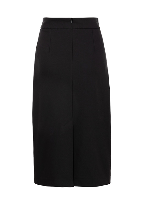 Midi suknja sa ukrasnim pojasom i šlicem Tiffany Production